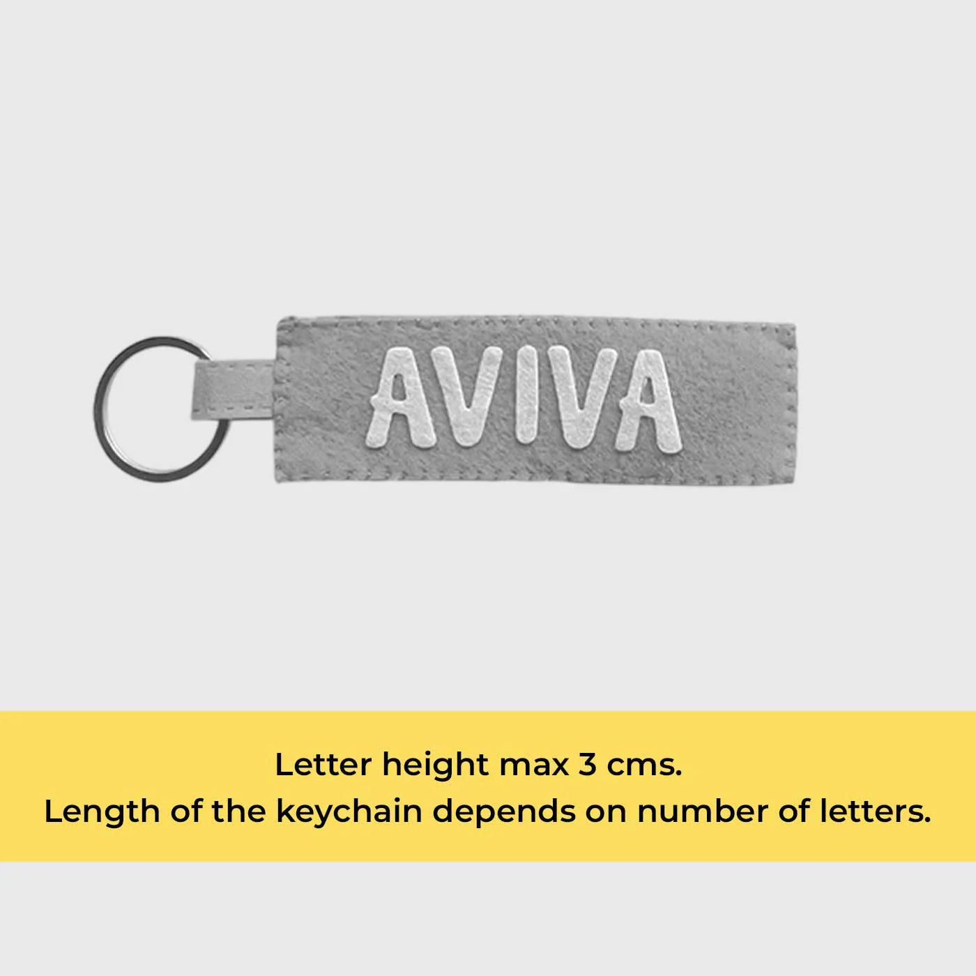 Personalised Name Felt Keychain