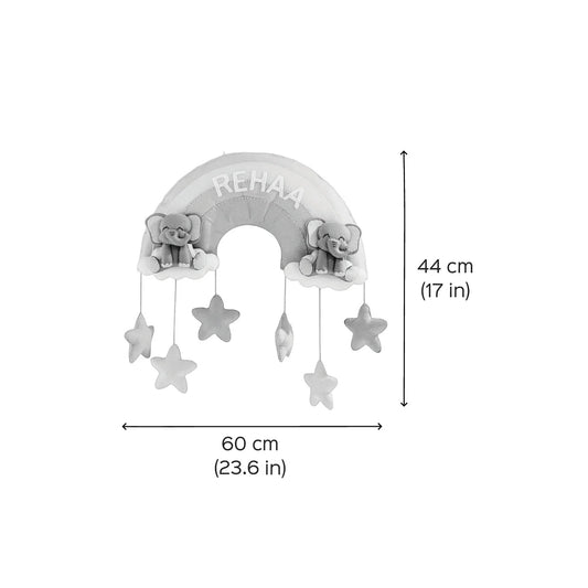 Elephants Rainbow Name Bunting