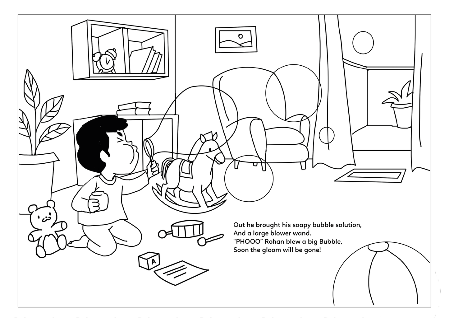 Child’s Rainbow Bubbles Activity Book