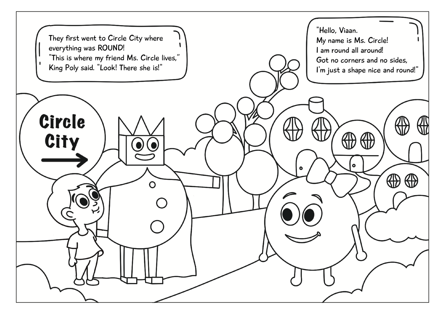 Child in the Kingdom of Shapes Activity Book