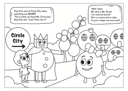 Child in the Kingdom of Shapes Activity Book
