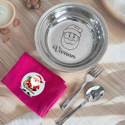 Personalised Steel Bowl set