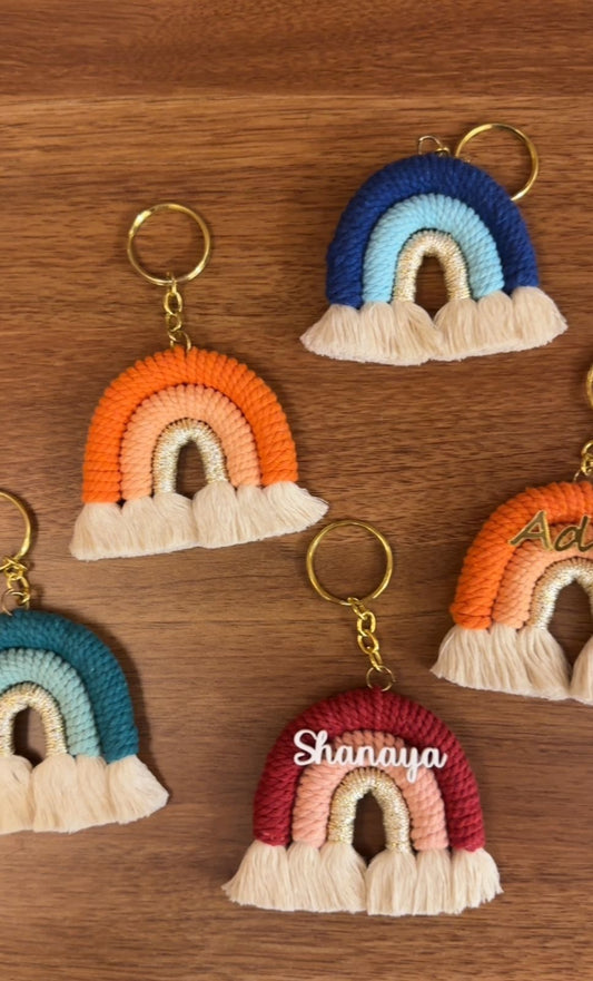 Personalised Macrame Keychain