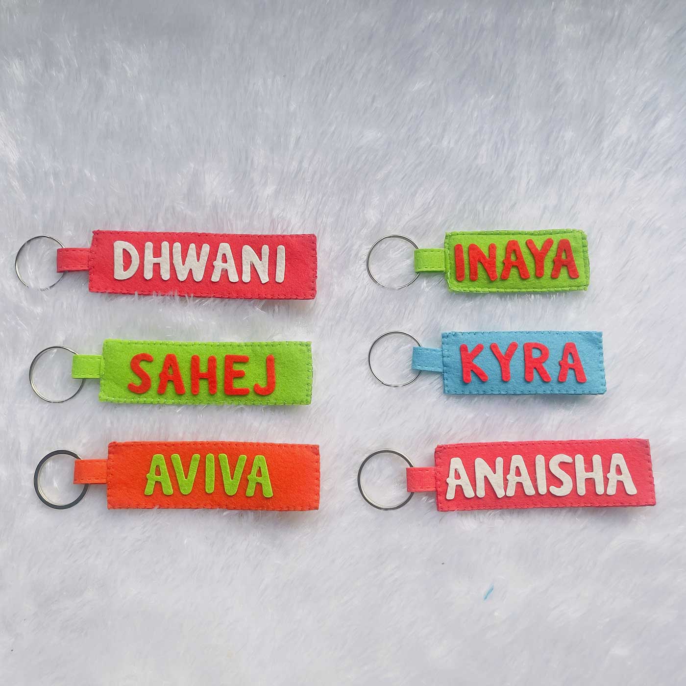 Personalised Name Felt Keychain