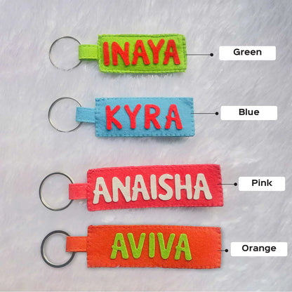 Personalised Name Felt Keychain