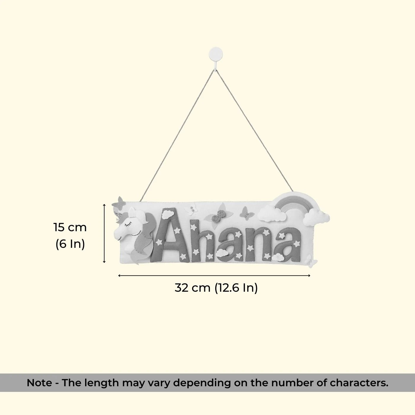 Rectangle Felt Name Bunting