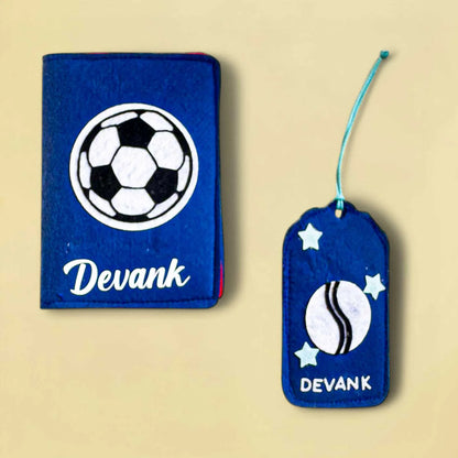 Personalised Felt Passport Holder and Bag Tag
