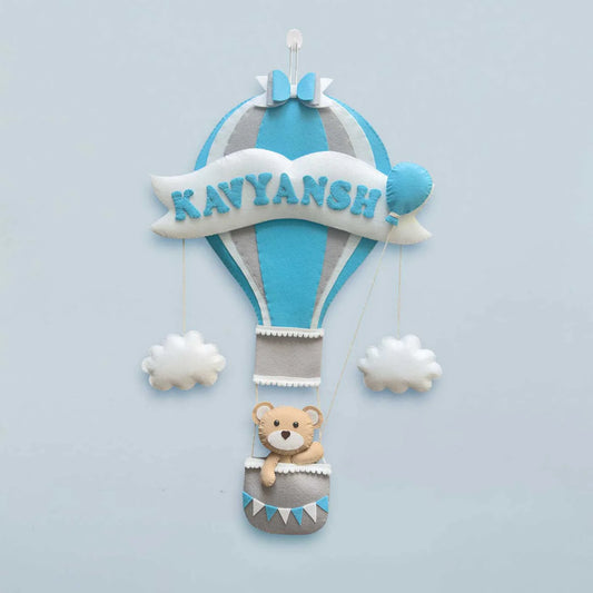Teddy On Hot Air Balloon Bunting