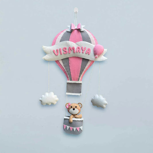 Teddy On Hot Air Balloon Bunting