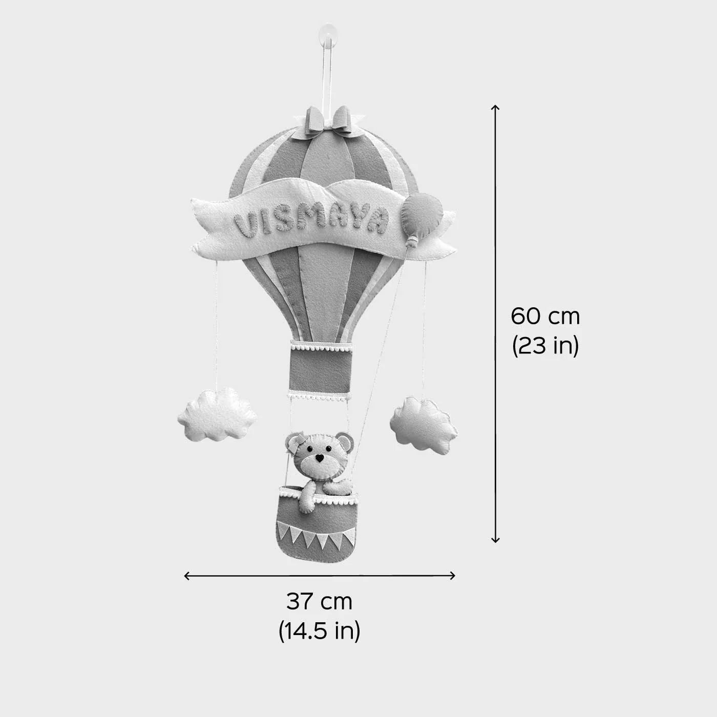 Teddy On Hot Air Balloon Bunting